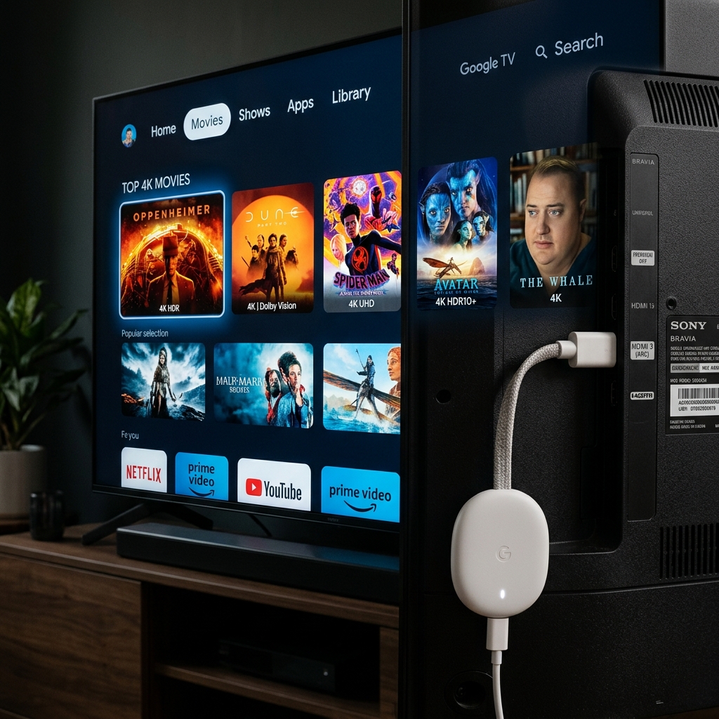 IPTV for Chromecast with Google TV Premium Interface